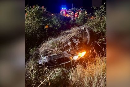 Accident violent pe A1 Pitesti Bucuresti Doua autoturisme
