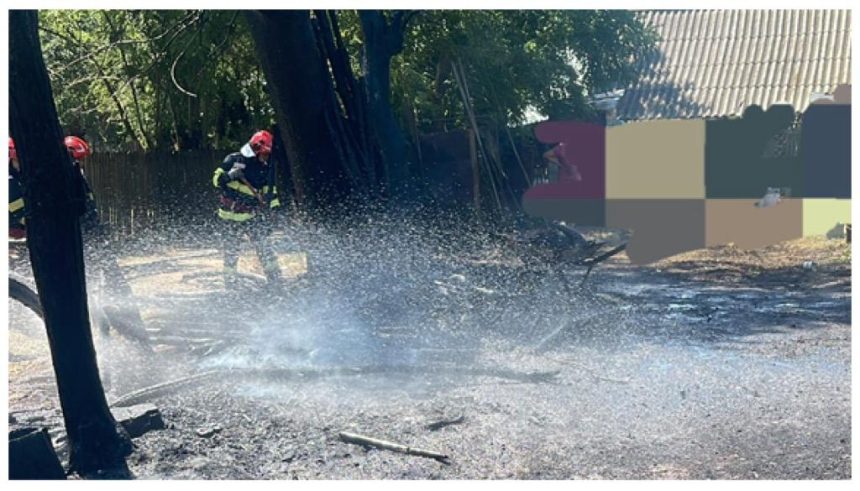 Incendii succesive in Arges Pompierii intervin constant