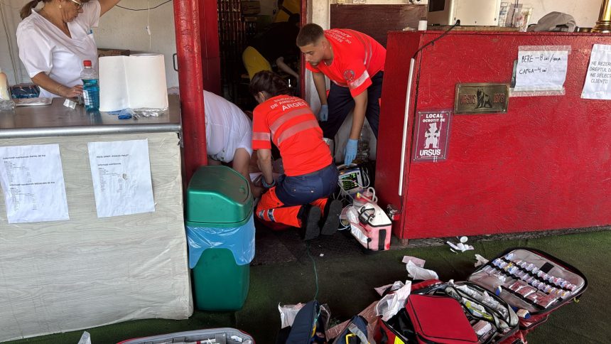 Piteshti Exclusiv Momente shocante langa bazin A cazut