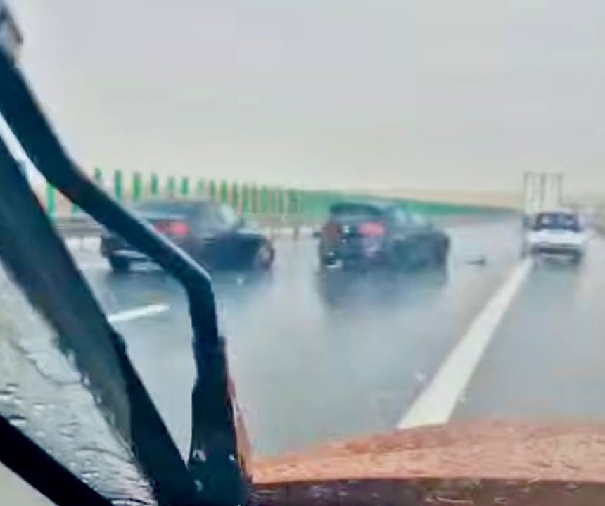 VIDEO Accident pe autostrada acum