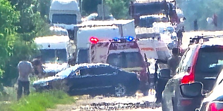 Accident grav lang Piteti trafic oprit