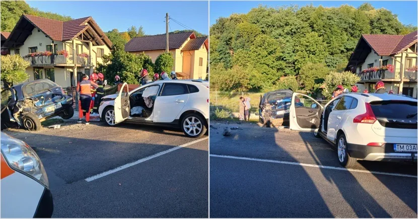 Accident grav pe Pitesti Sibiu un copil de 3 ani a fost resuscitat