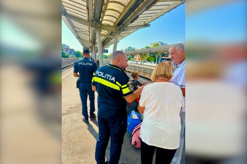 Politica actiune rapida in Gara Pitesti azi