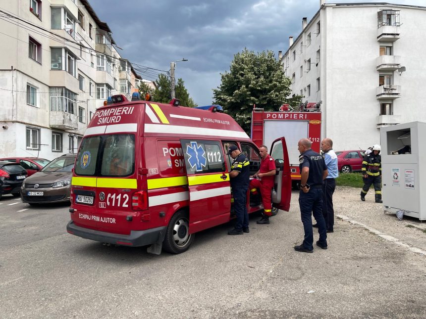 Scene socante la Campulung Politia si pompierii au intervenit