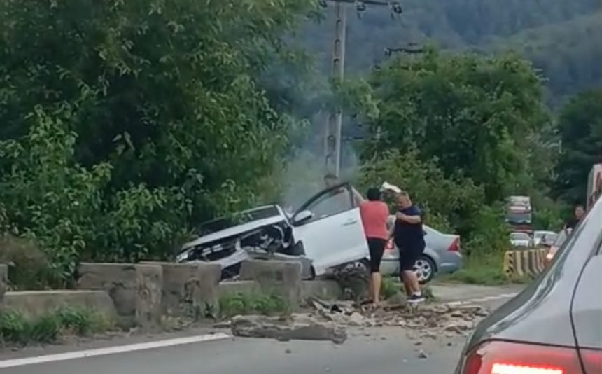 Soferita rasturnata pe cel mai periculos drum