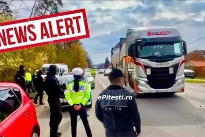 Soferul unui TIR prins in pragul comei alcoolice