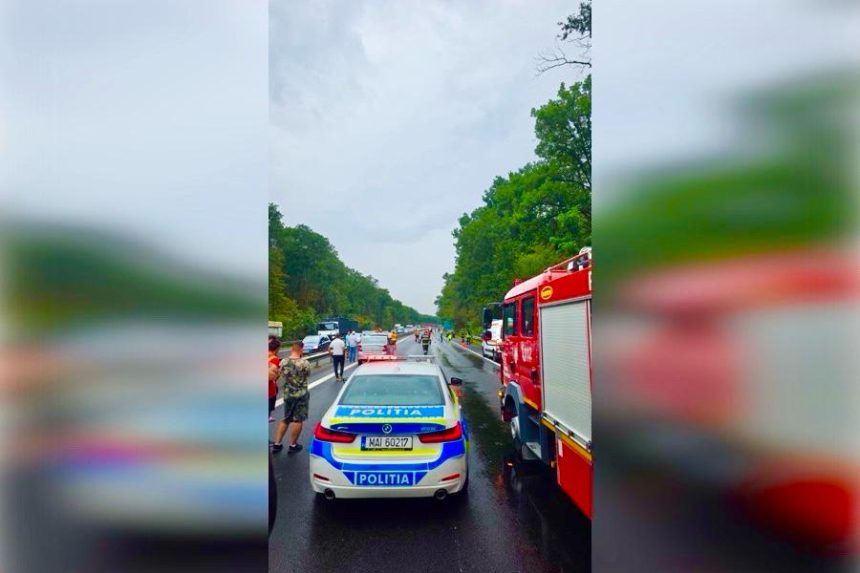 incident grav pe A1 spre Pitesti persoane ranite