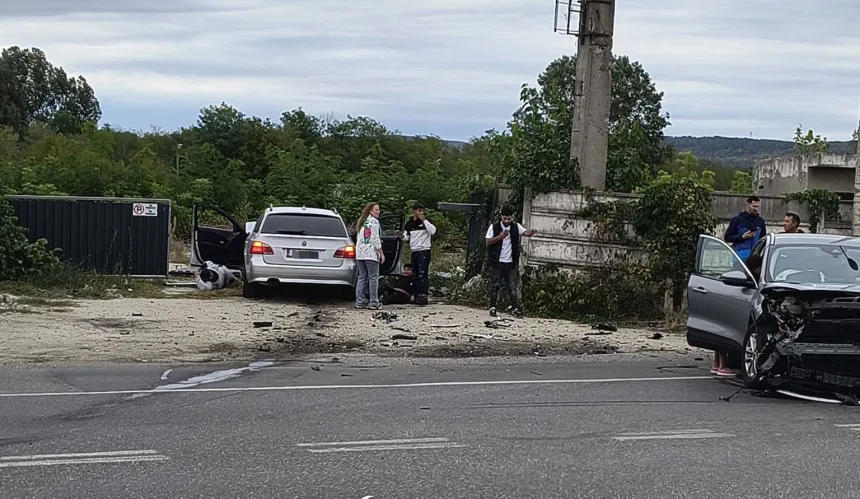 Accident grav in Pitesti Persoana cazuta pe carosabil