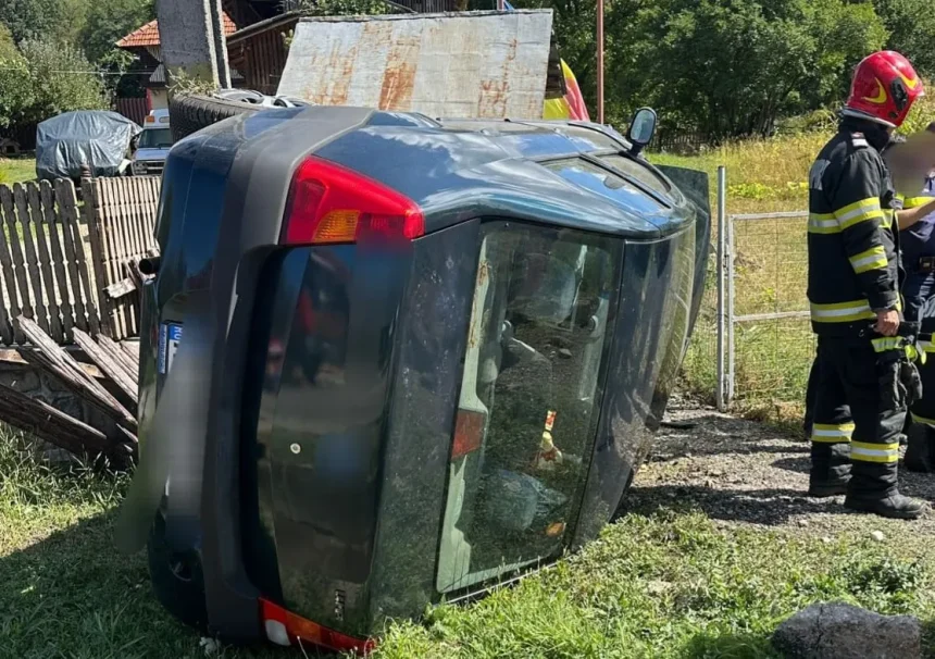 Accident grav la Musatestii Arges Impact cu un cap de pod