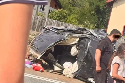 Accident grav la iesirea din Pitesti Trafic