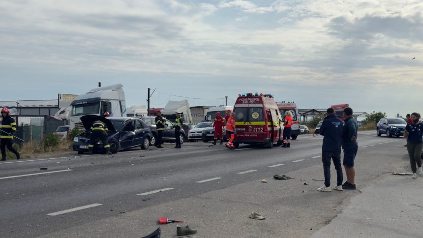Accident grav langa Fan Courier comuna Albota