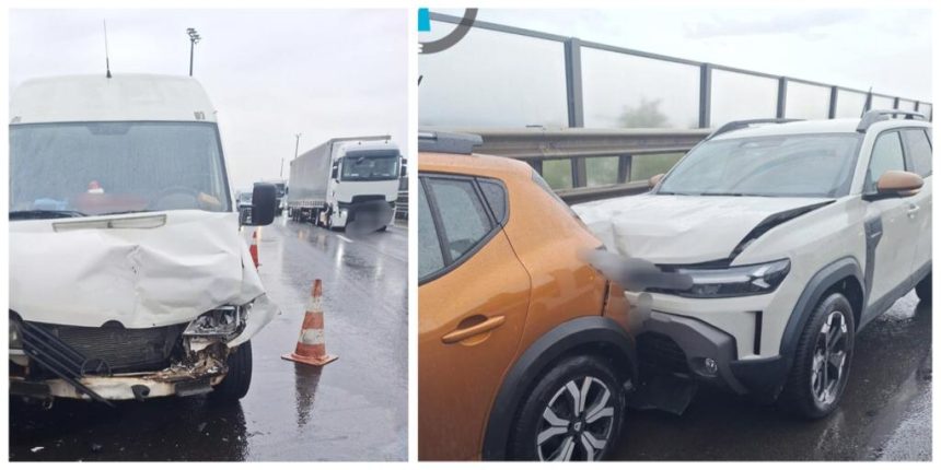 Accident pe Autostrada A1 langa Vivo Mall Pitesti Trafic