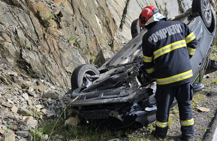 Accident pe Transfagarasan langa Balea Lac Masina