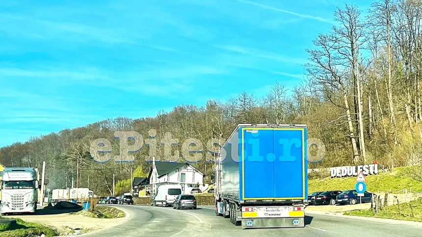 Arges Atenie soferi Lucrari pe DN7 Dedulesti