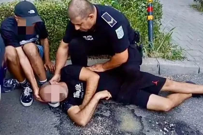 Barbat cazut in centrul Pitestiului