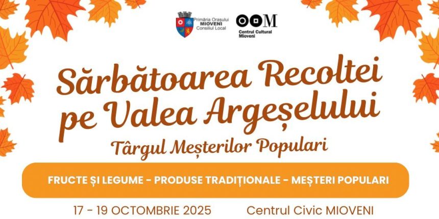 Orasul Mioveni organizeaza Sarbatorea Recoltei si Targul