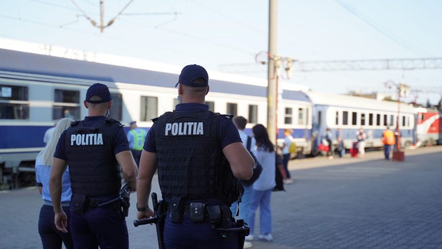 Politia actiune neasteptata in Gara Pitesti