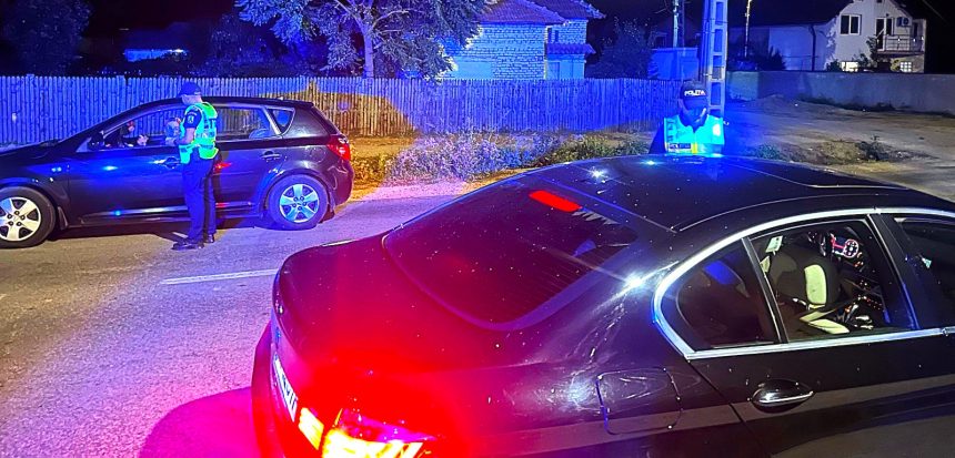 Politia actiune rapida langa Pitesti sofer drogat fara
