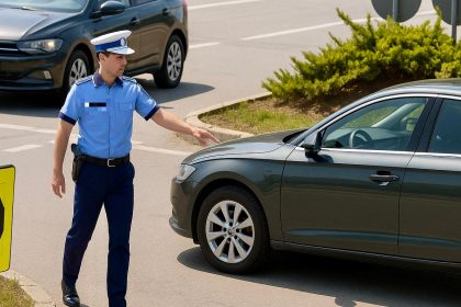 Sofer a lovit un politist cu masina ce a urmat e greu