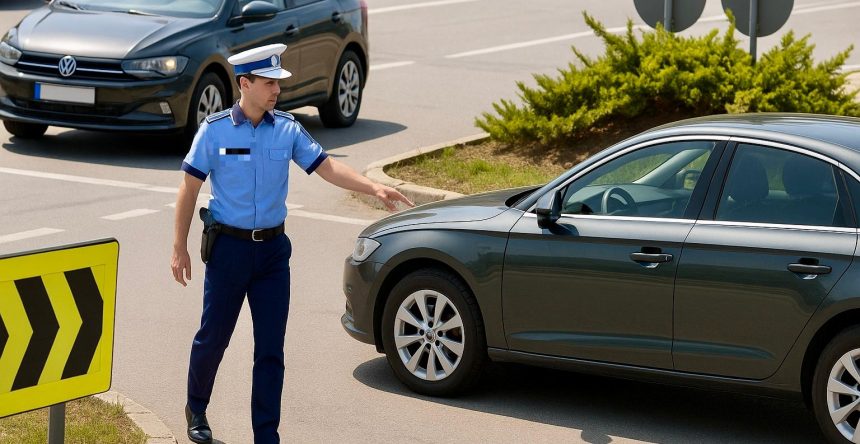 Sofer a lovit un politist cu masina ce a urmat e greu