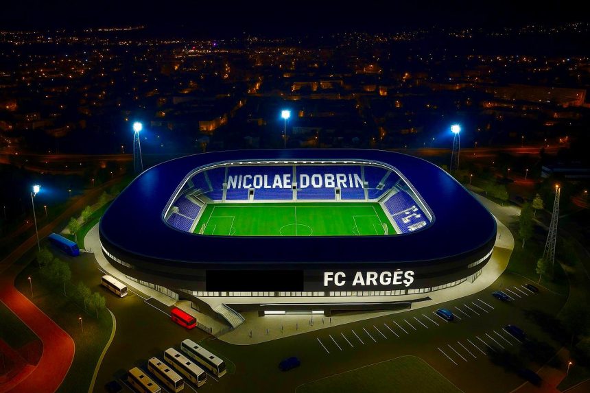 Stadionul din Pitesti unic in Romania Secretul sau