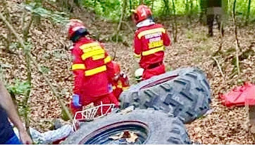 Urgen major lng Piteti ATV rsturnat