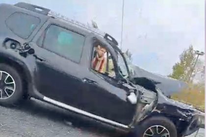 Accident pe A1 spre Pitesti 2 masini implicate