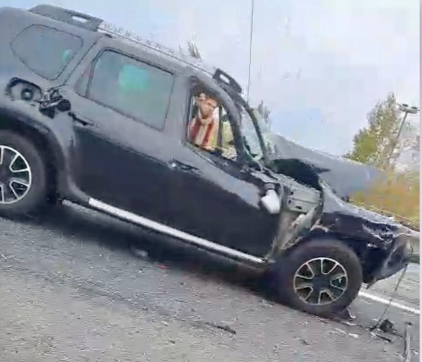 Accident pe A1 spre Pitesti doua masini ciocnite