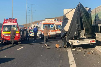 Accident pe DEx victime multiple foarte grav