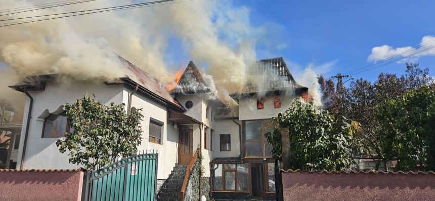 Arges Vila in flacari femeie ranita grav