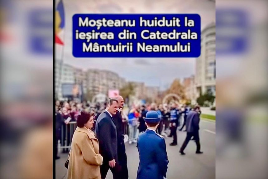 Mosteanu minstru din Arges huiduit la Catedrala