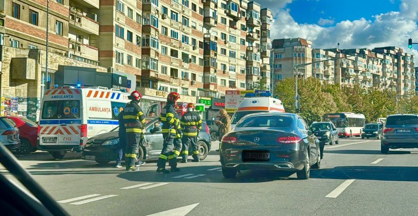 Piteshti Accident cu mai multe masini in centru