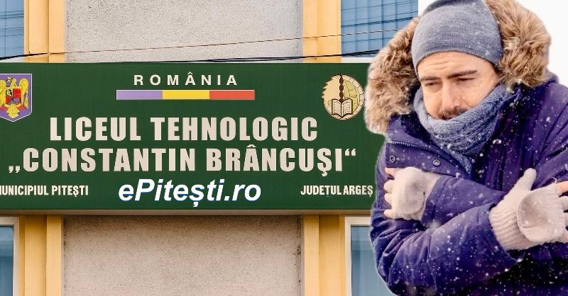 430 de elevi ingheata saptamani intregi in Pitesti