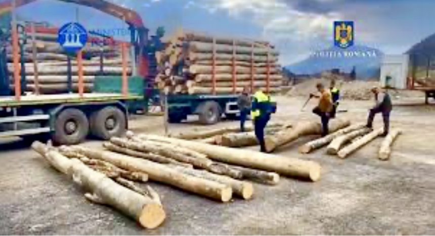 Arges Poilitistii au confiscat un camion cu lemne