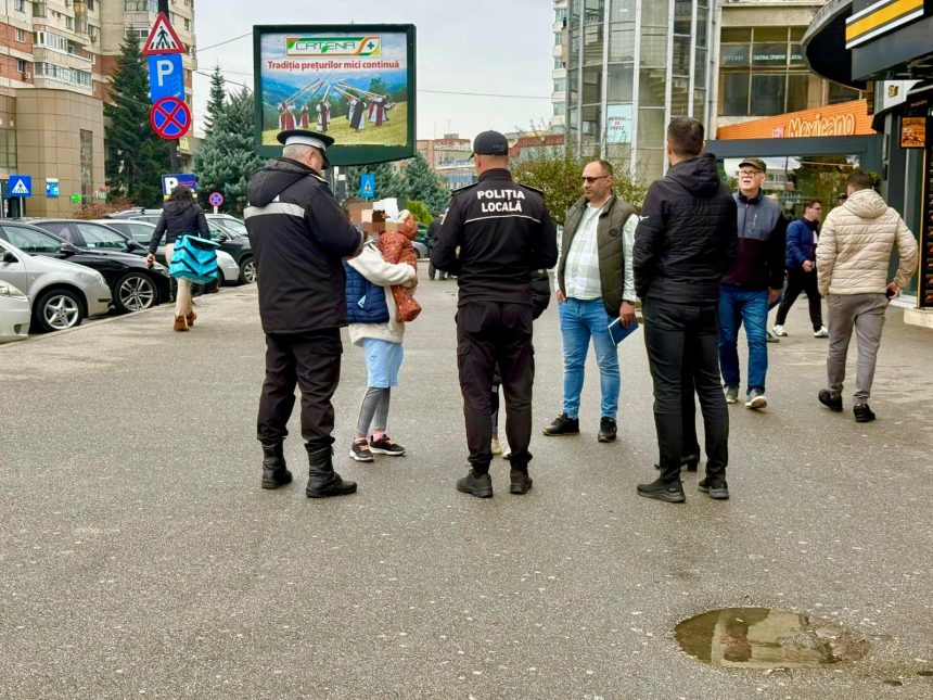 Hoata in Centrul Pitestiului Incident la prima ora