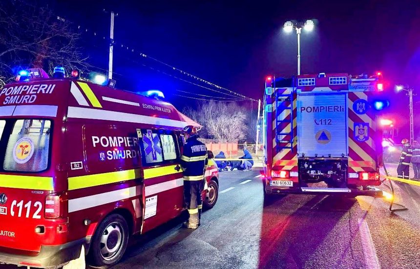 Incendiu grav in Arges Barbat cu arsuri