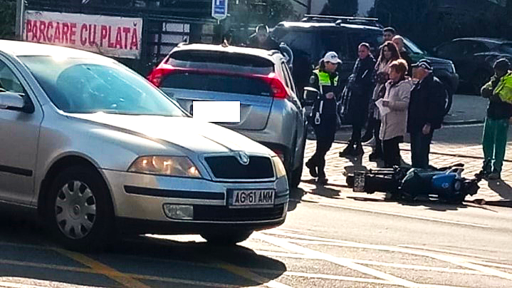Pites ti Accident grav in centru Un barbat lovit de masina