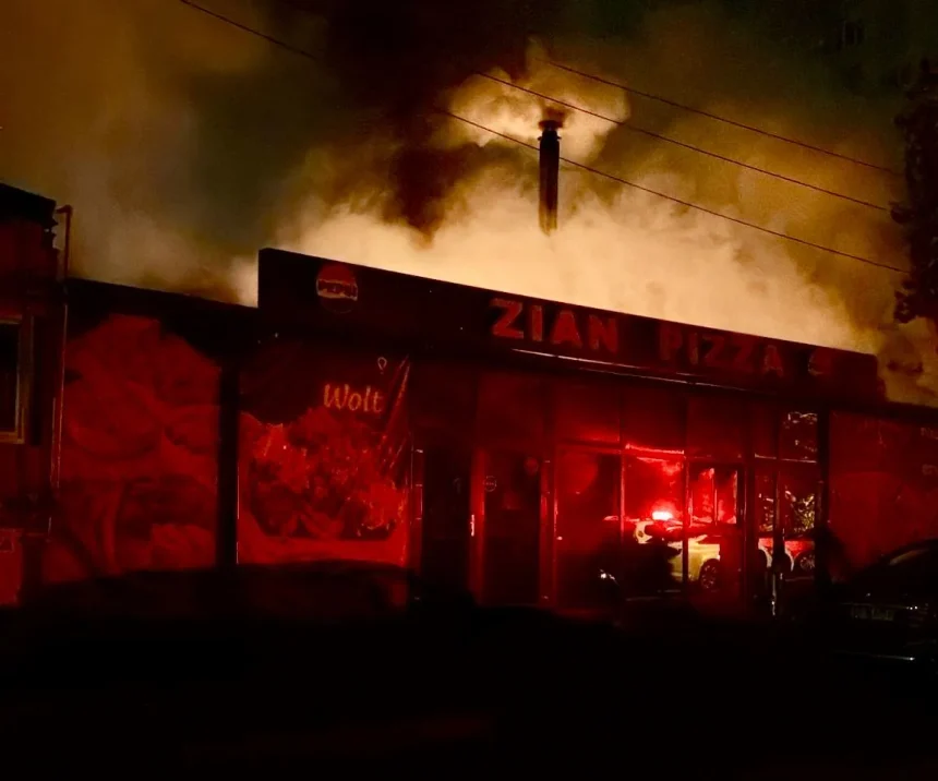 Piteshti Incendiu grav la Pizzeria Zian Gavana