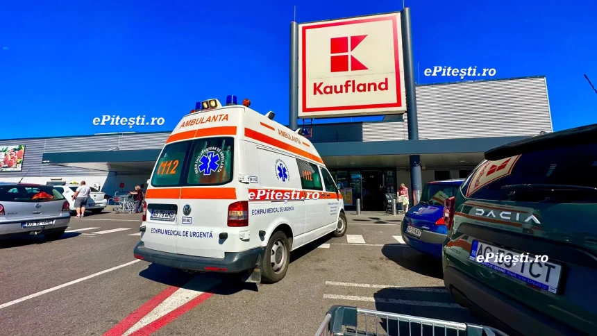 Piteshti Urgena la Kaufland Un copil a avut probleme