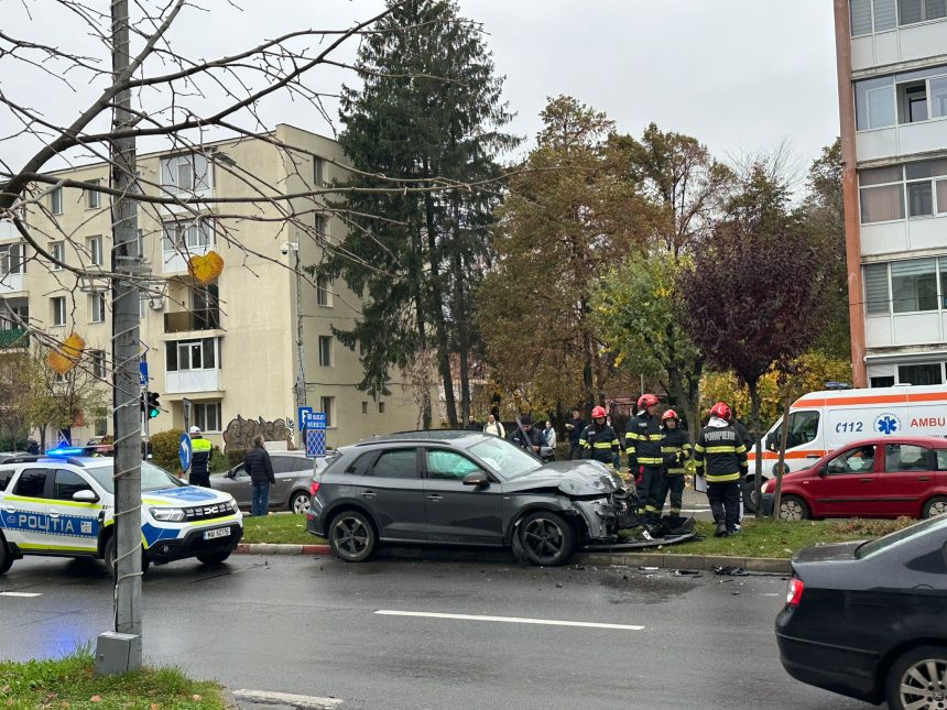 Pitesti Accident grav Un Audi distrus complet