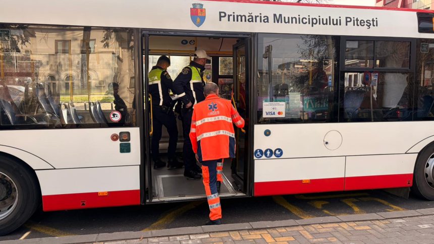 Pitesti Femeie lovita in autobuzul Publitrans
