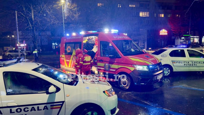 Piteti Accident n Centru Poliia local a ajuns prima