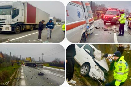 Accident foarte grav la Draganu pe DN 7