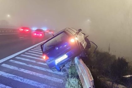 Accident rar ntalnit pe A1 lang Piteti