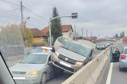 Accident rar pe DN 73 Pitesti Mioveni