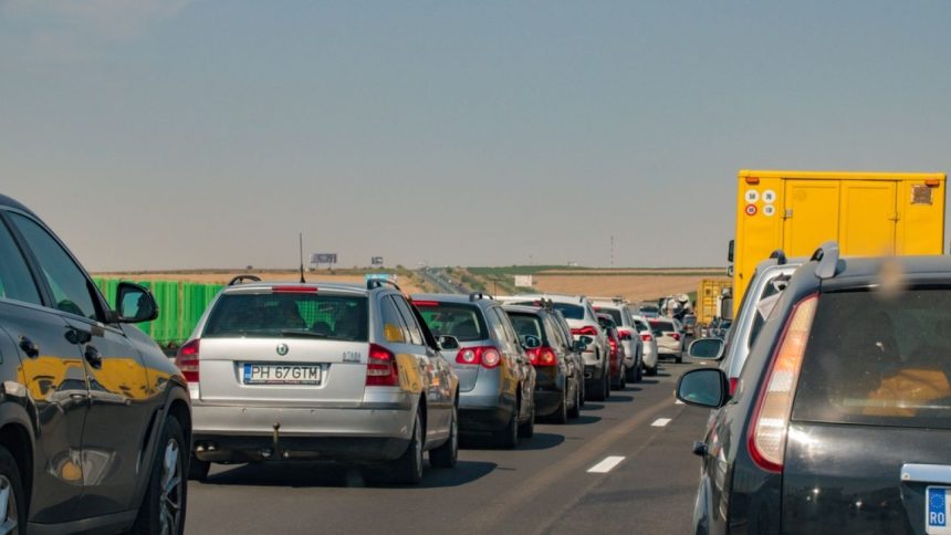 Circulatie oprita pe autostrada Camion blocat