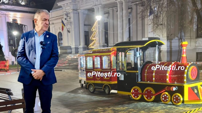 EXCLUSIV Trenuletul din centrul Pitestiului este oprit