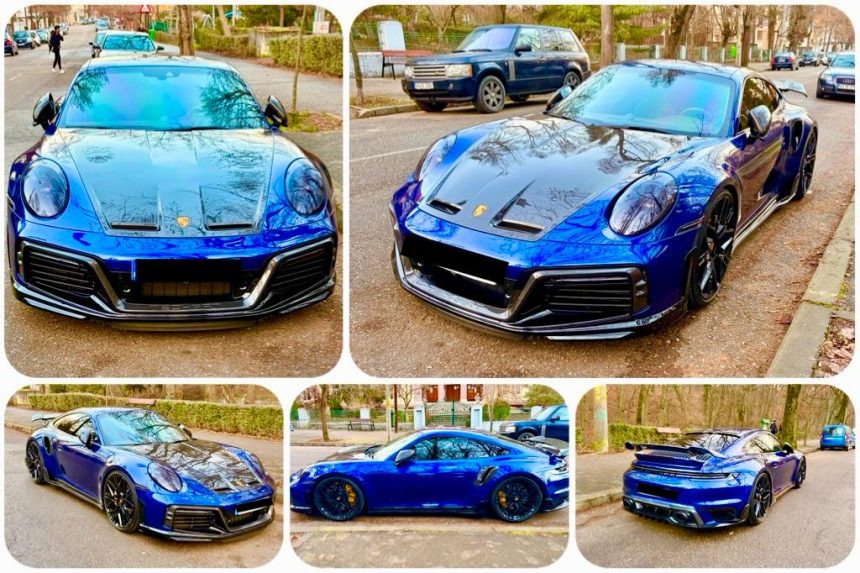 Piteshti Porsche 911 Turbo S 650 CP surprins in Trivale