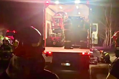 Trafic blocat pe DN7 Interventia roboilor pompierilor ISU