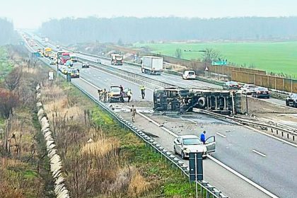 dezastru pe autostrada